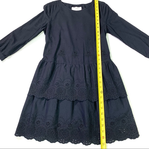 The Great. The Dolly Dress Black Eyelet Cotton - Picture 13 of 14